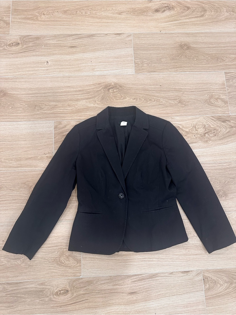 J. Crew Black Single-Button Tailored Blazer
